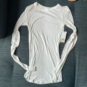 NWT BP Ribbed White long sleeve tee